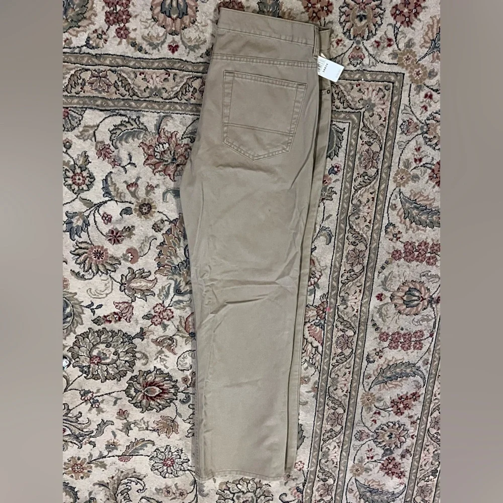 Men's size 34x34- OLD navy bootcut beige pants- new with tags